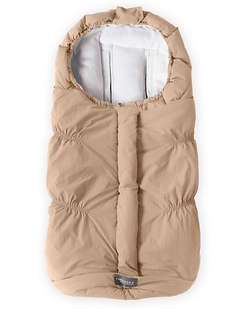 Bamboom Igloo Mini Winter Bag For Carrycot - Camel - TOG 4.5 - Natural Bamboo Interior Footmuffs