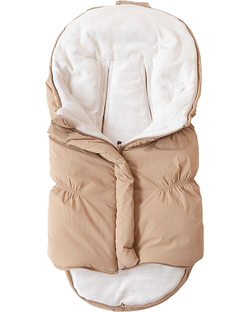 Bamboom Igloo Mini Winter Bag For Carrycot - Camel - TOG 4.5 - Natural Bamboo Interior Footmuffs