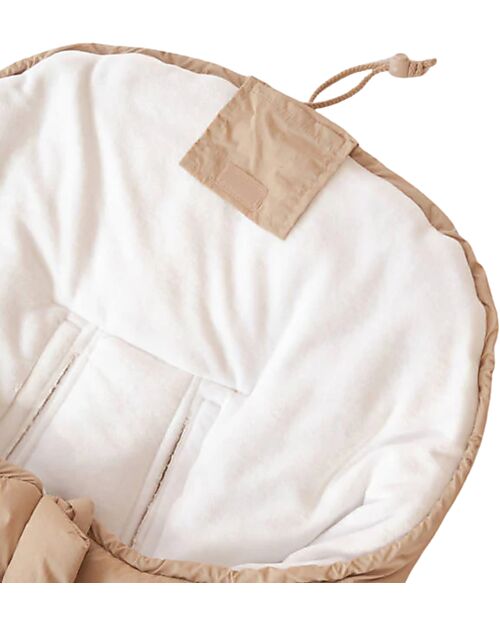 Bamboom Igloo Mini Winter Bag For Carrycot - Camel - TOG 4.5 - Natural Bamboo Interior Footmuffs
