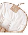 Bamboom Igloo Mini Winter Bag For Carrycot - Camel - TOG 4.5 - Natural Bamboo Interior Footmuffs