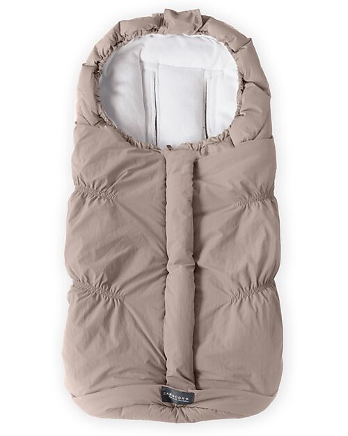 Bamboom Igloo Mini Winter Bag For Carrycot - Warm Sand - TOG 4.5 - Natural Bamboo Interior Footmuffs