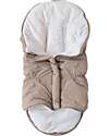 Bamboom Igloo Mini Winter Bag For Carrycot - Warm Sand - TOG 4.5 - Natural Bamboo Interior Footmuffs