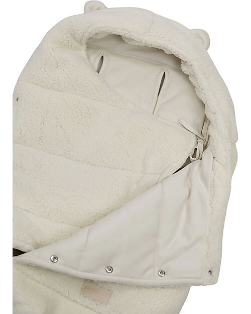 Bamboom Igloo Teddy New Born-Warm White Footmuffs