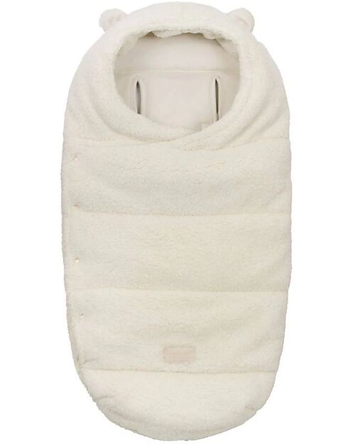Bamboom Igloo Teddy New Born-Warm White Footmuffs