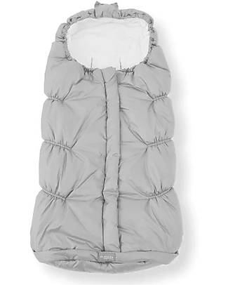 Bamboom Igloo Winter Stroller Bag TOG 4.5 - Pearl Grey - Natural Bamboo Footmuffs