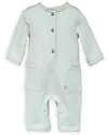Bamboom Jumpsuit with Pockets - Blush Blue - Bamboo - Cotton Babygrows