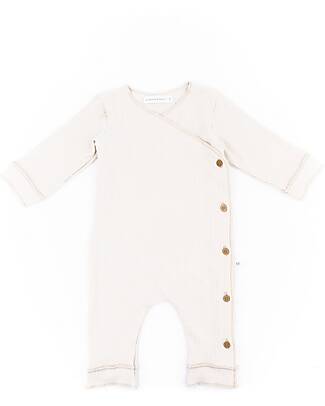 Bamboom Kimono Pure Playsuit - Off White - Bamboo and Organic Cotton Babygrows