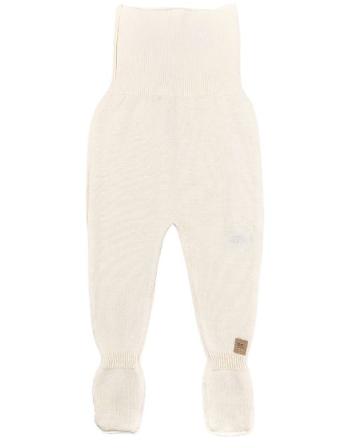 Bamboom Knit Pants with Feet -  White - Cotton and Bamboo Trousers