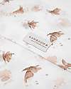 Bamboom Lenzuola per culla/carrozzina  75x100cm, con federa - Print - Butterfly Cradle Bed Linen