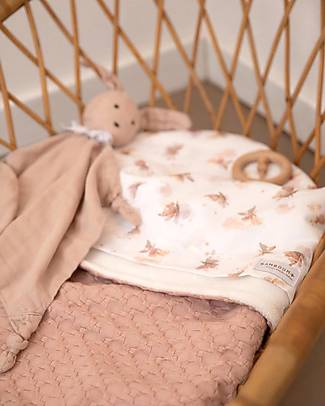 Bamboom Lenzuola per culla/carrozzina 75x100cm, con federa print Butterfly Hair Accessories