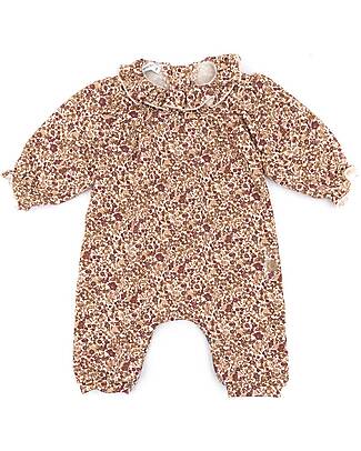 Bamboom Long Sleeves Romper with Ruffle Collar - Emily - Bamboo and Organic Cotton Babygrows