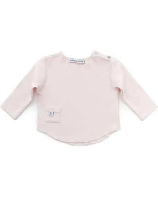 Bamboom Long Sleeves Shirt, Pink - Elasticated organic bamboo Long Sleeves Tops