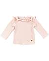 Bamboom Long Sleeves Shirt with Ruffles - Light Pink - Bamboo and Organic Cotton Long Sleeves Tops