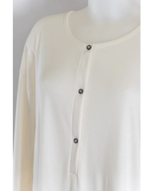 Bamboom Maternity Nightgown - Ivory - Organic Bamboo Oeko-Tex Certified Nightdress