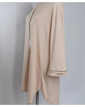 Bamboom Maternity Nightgown - Nude Pink - Organic Bamboo Oeko-Tex Certified Nightdress