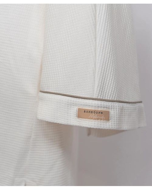 Bamboom Maternity Robe - Ivory - Organic Bamboo Oeko-Tex Certified Robes