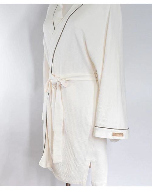 Bamboom Maternity Robe - Ivory - Organic Bamboo Oeko-Tex Certified Robes