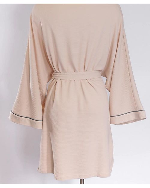 Bamboom Maternity Robe - Nude Pink- Organic Bamboo Oeko-Tex Certified Robes