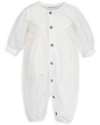 Bamboom Newborn Jumpsuit - Offwhite - Bamboo - Cotton Babygrows