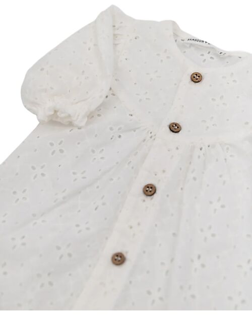 Bamboom Newborn Jumpsuit - Offwhite - Bamboo - Cotton Babygrows