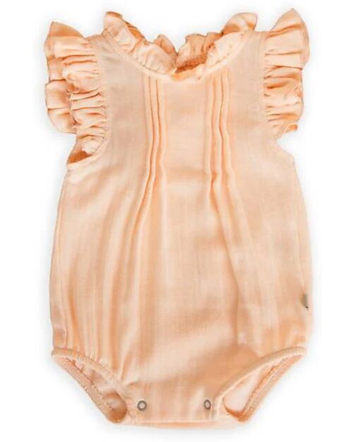 Bamboom Onesie Bodysuit - Peach - Bamboo - Cotton Short Sleeves Bodies