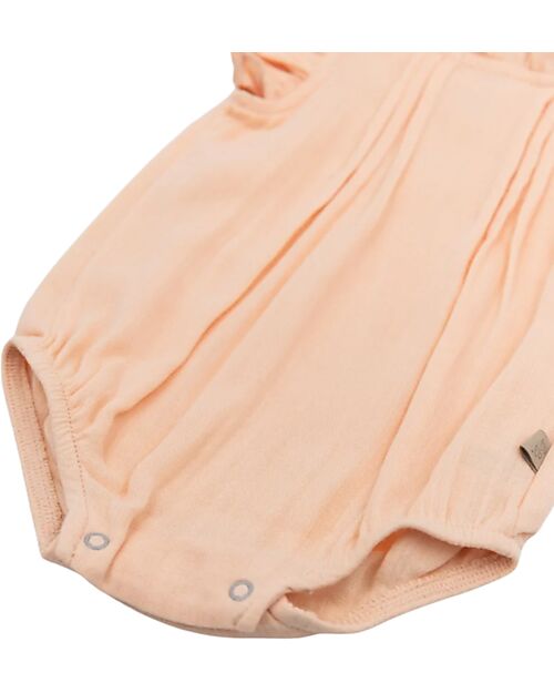 Bamboom Onesie Bodysuit - Peach - Bamboo - Cotton Short Sleeves Bodies