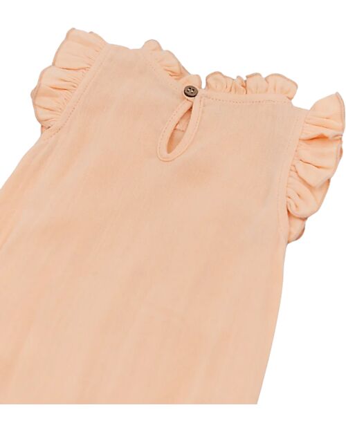 Bamboom Onesie Bodysuit - Peach - Bamboo - Cotton Short Sleeves Bodies