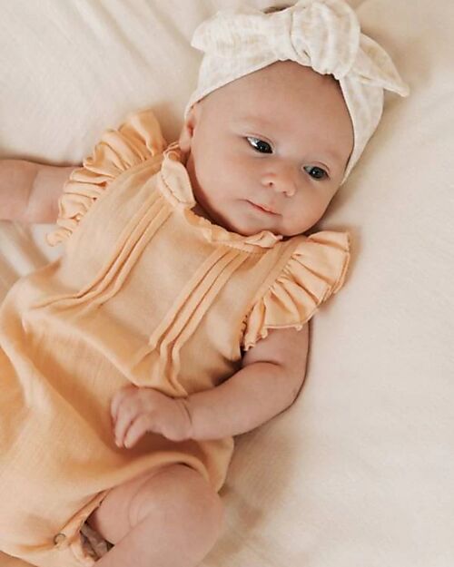 Bamboom Onesie Bodysuit - Peach - Bamboo - Cotton Short Sleeves Bodies