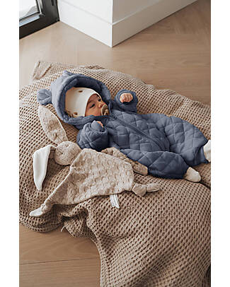 Bamboom Padded Jumpsuit - Blue Jeans - Bamboo and Organic Cotton Babygrows