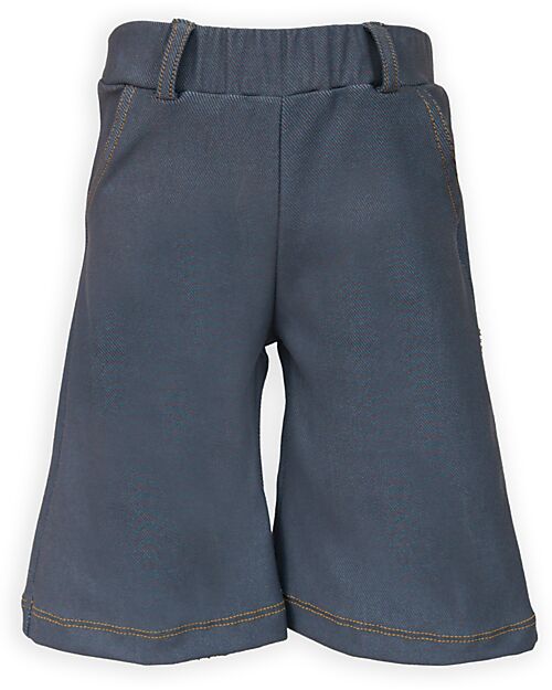 Bamboom Palazzo Jeans Pants - Blue - Bamboo - Cotton Trousers
