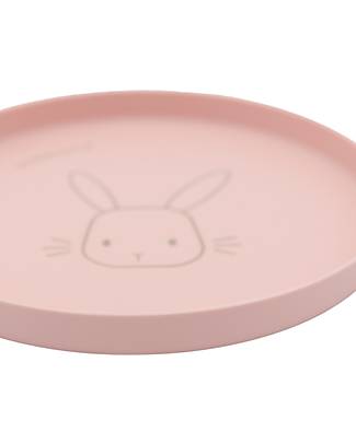 Bamboom Plate - Pink - Rabbit - 100% Organic Material Bowls & Plates