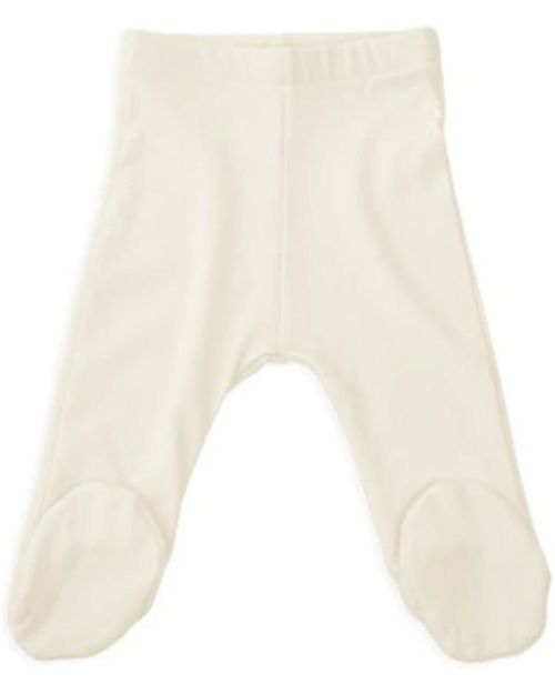 Bamboom Pure Baby Pants with Feet - Cream - Elasticated Organic Bamboo Trousers
