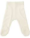 Bamboom Pure Baby Pants with Feet - Cream - Elasticated Organic Bamboo Trousers