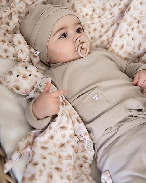 Bamboom Pure Cap - Sand - Perfect from Birth - Organic Bamboo Newborn Hats