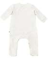 Bamboom Pure Feet Onesie - Cream - Stretch Organic Bamboo Babygrows