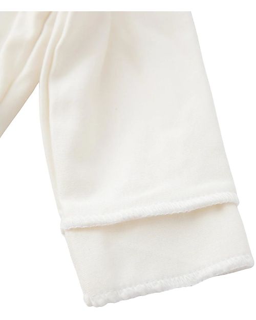 Bamboom Pure Feet Onesie - Cream - Stretch Organic Bamboo Babygrows