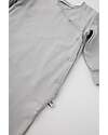Bamboom Pure Jumper with Feet - Grey - Elasticated Organic Bamboo Babygrows
