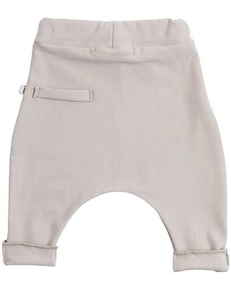 Bamboom Pure Long Baby Pants - Sand - Elasticated Organic Bamboo Trousers