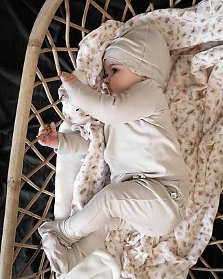 Bamboom Pure Long Baby Pants - Sand - Elasticated Organic Bamboo Trousers
