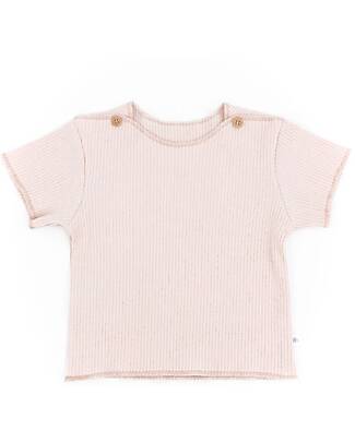 Bamboom Pure Ribbed T-Shirt - Pink - Bamboo and Organic Cotton T-shirts