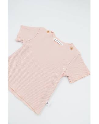 Bamboom Pure Ribbed T-Shirt - Pink - Bamboo and Organic Cotton T-shirts