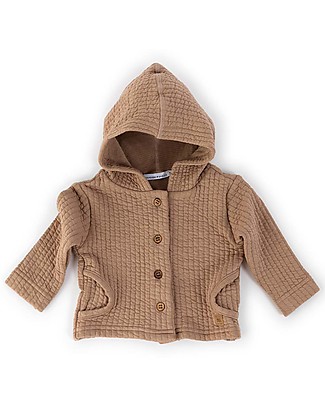 Bamboom Ribbed Cardigan with Hood - Camel - Bamboo and Cotton Cardigans