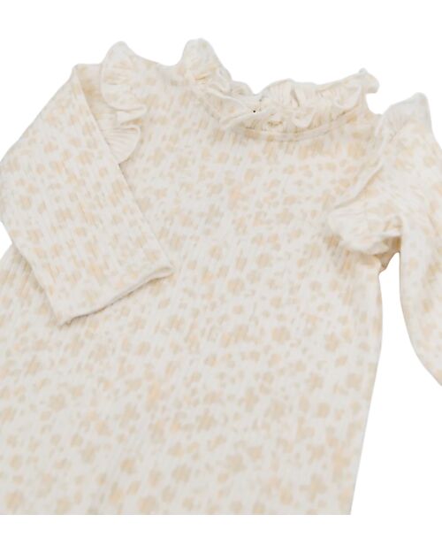 Bamboom Ribbed Jumpsuit - Petals - Bamboo - Cotton Babygrows
