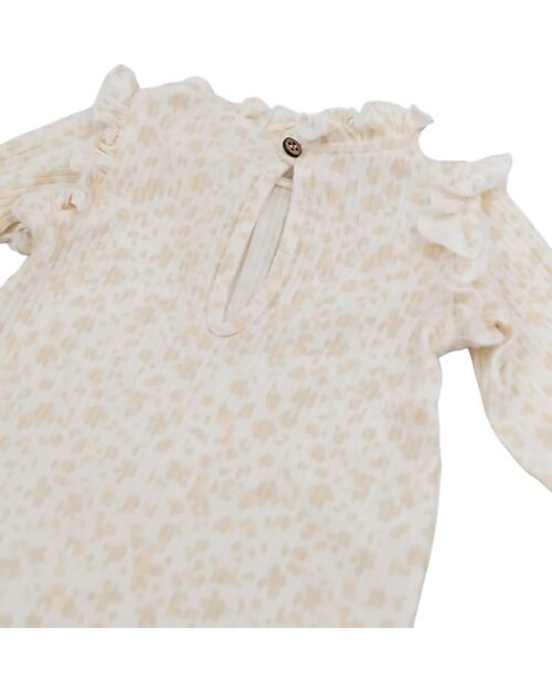 Bamboom Ribbed Jumpsuit - Petals - Bamboo - Cotton Babygrows