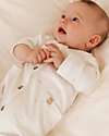 Bamboom Ribbed Jumpsuit - White - Circus - Natural Bamboo - Cotton Babygrows
