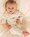 Bamboom Ribbed Jumpsuit - White - Circus - Natural Bamboo - Cotton Babygrows
