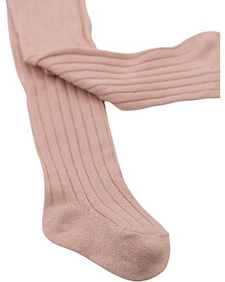 Bamboom Ribbed Tights - Powder Pink - Bamboo Tights