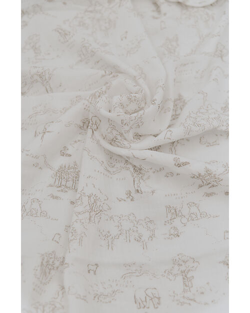 Bamboom Sheets for Crib/Pram + Pillowcase - Oyster Grey - 75 x 100 cm - Organic Bamboo and Cotton Cradle Bed Linen