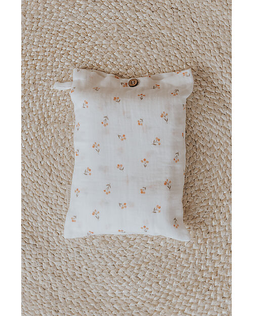 Bamboom Sheets for Crib/Pram + Pillowcase - Rosehip - 75 x 100 cm - Organic Bamboo and Cotton Cradle Bed Linen