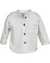 Bamboom Shirt with Wooden Buttons - Off White - 95% Bamboo, 5% Elastane Shirts And Blouses